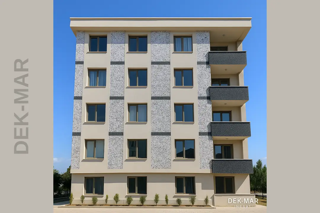 Profesyonel dalmaçyalı dış cephe mantolama referans proje uygulaması.&nbsp;