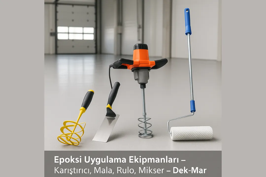 Epoksi uygulama ekipmanları – karıştırıcı, mala, rulo, mikser – Dek-Mar 2025