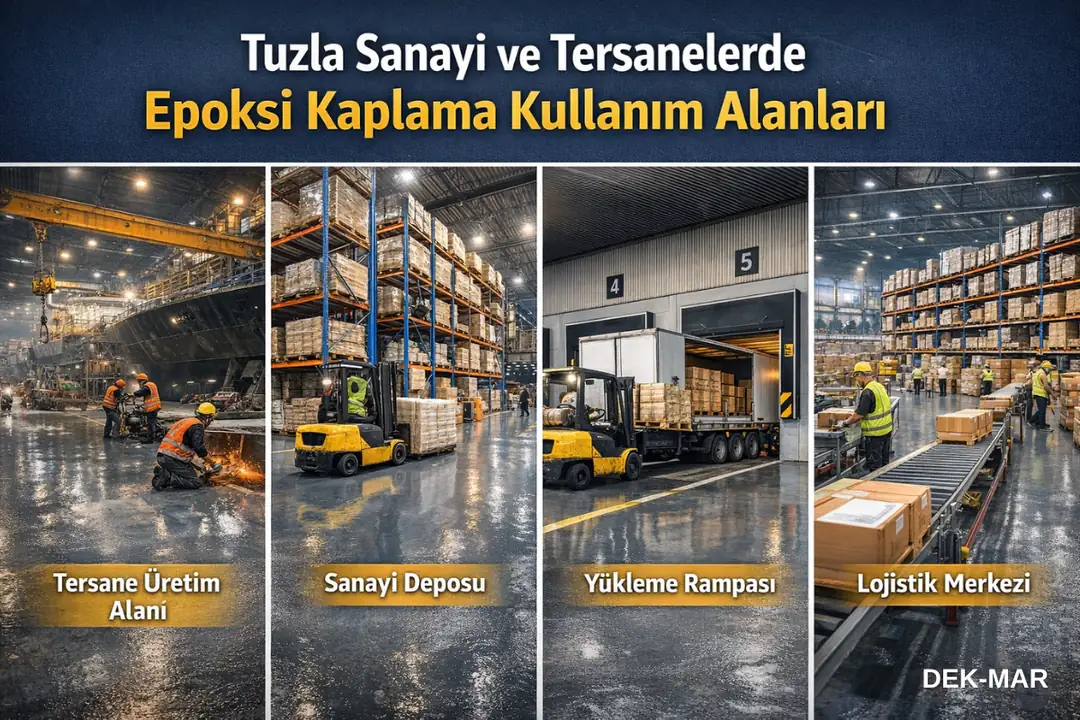 Tuzla sanayi ve tersanelerde epoksi zemin kaplama kullanım alanları&nbsp;