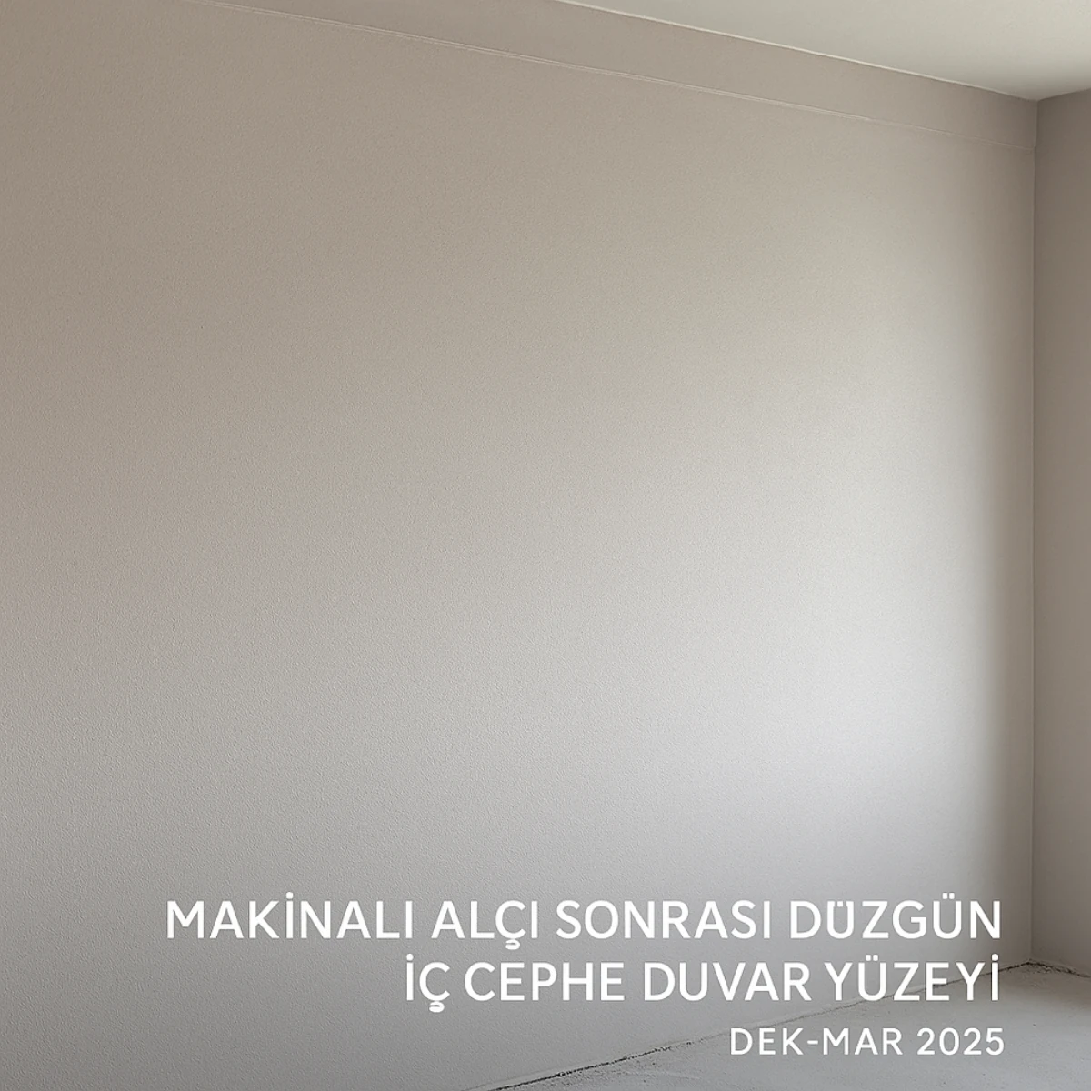 Makinalı Alçı Hizmeti