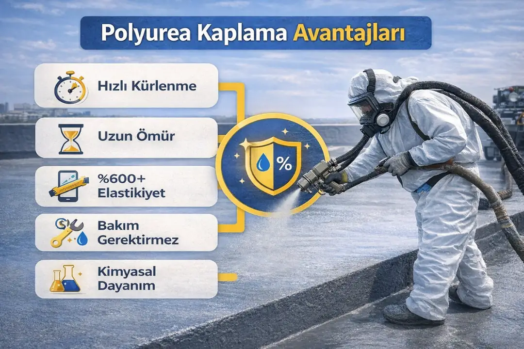 Polyurea kaplama avantajları hızlı kürlenme ve uzun ömürlü yapı&nbsp;
