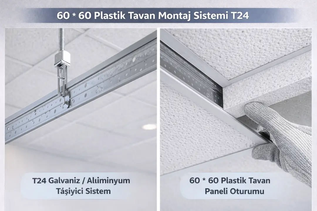 60 * 60 plastik tavan kullanım alanları