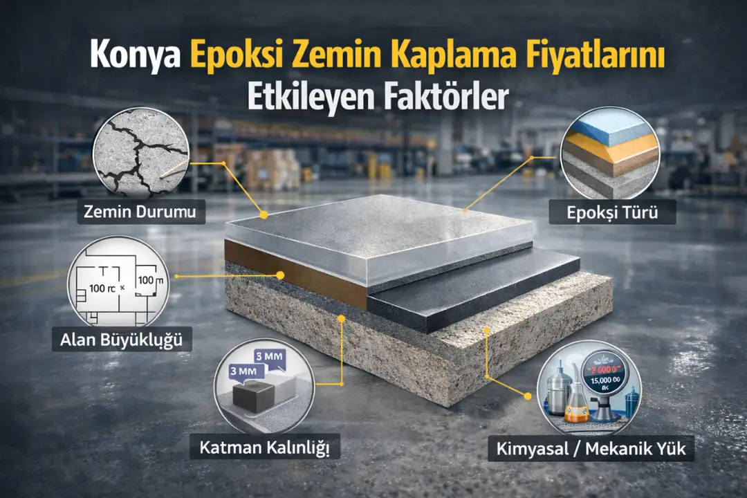 Konya epoksi zemin kaplama fiyatını etkileyen faktörler&nbsp;