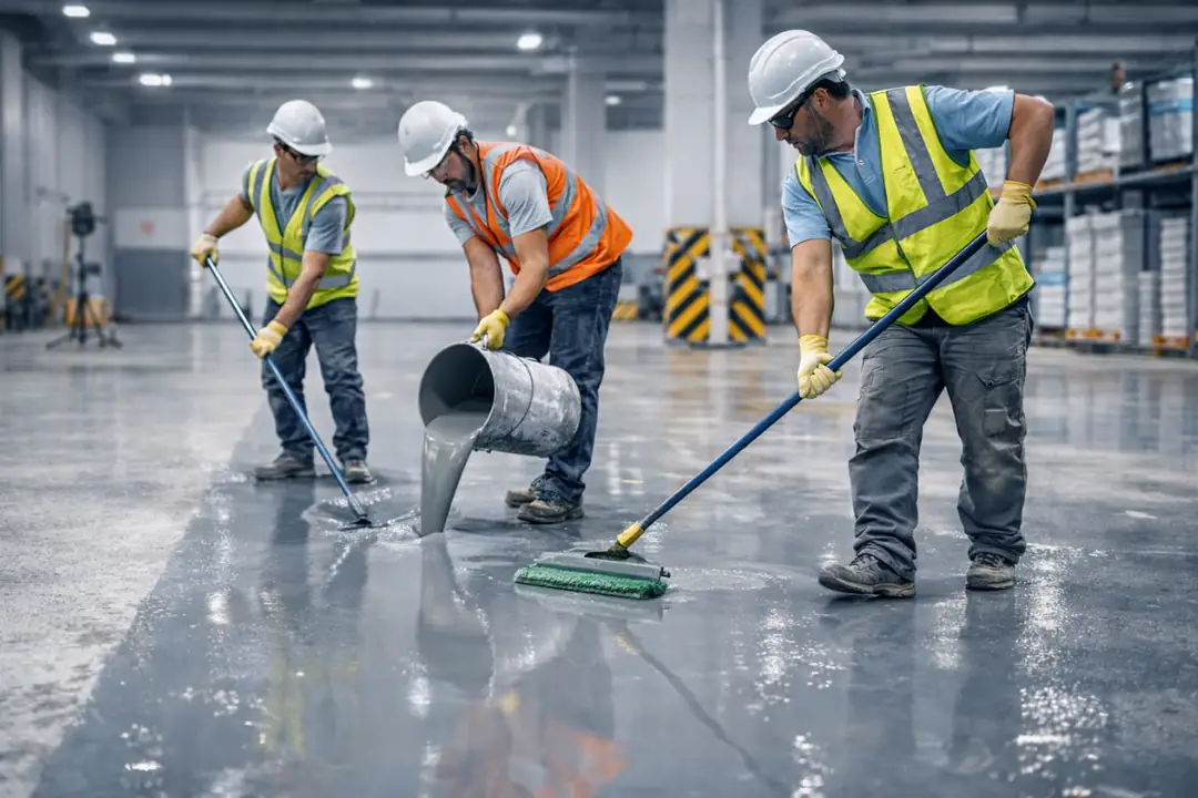 Başakşehir epoksi zemin kaplama profesyonel uygulama ekibi ve saha çalışması