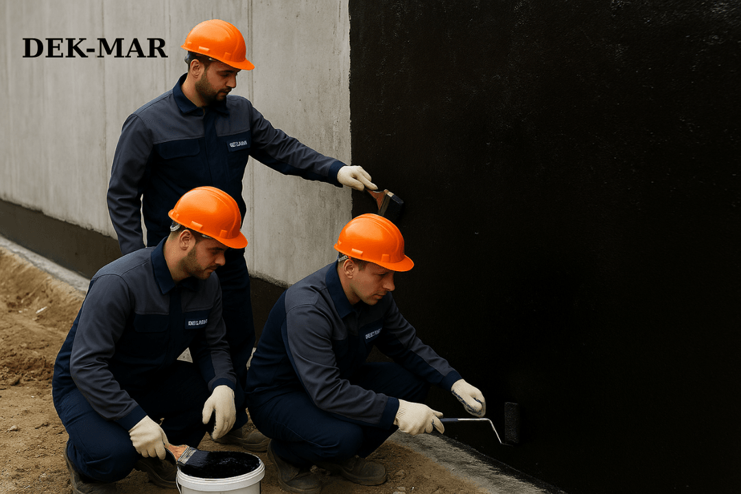 Dek-Mar profesyonel ekibiyle perde beton izolasyonu uygulaması