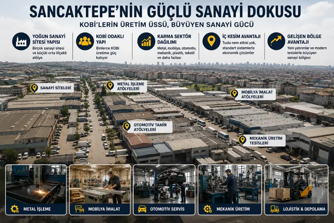 Sancaktepe sanayi sitesi ve KOBİ atölye yapısı