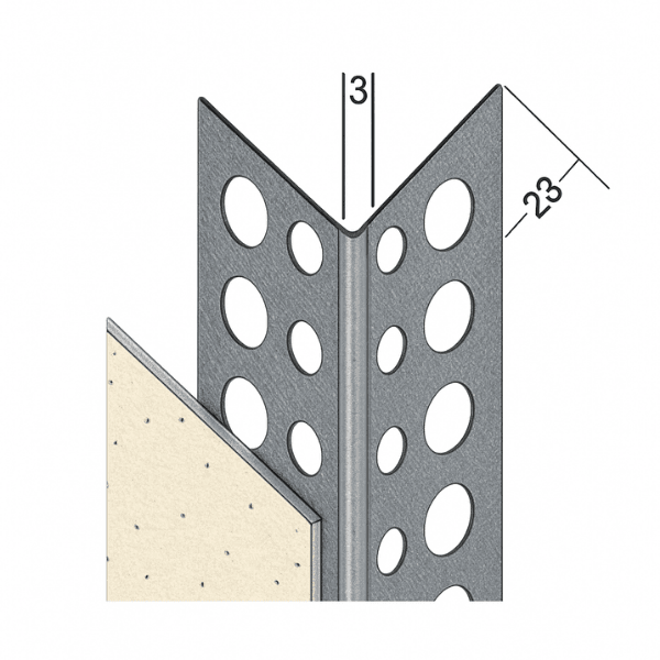 Alçıpan Köşebent 23x23 mm