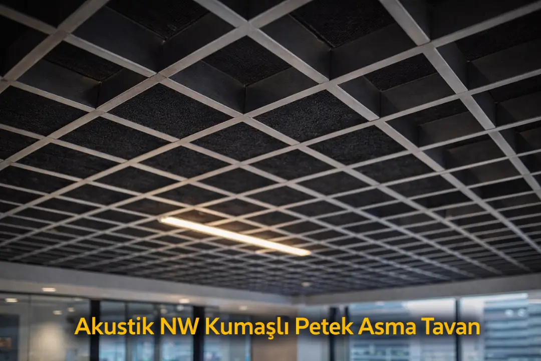 NW kumaşlı akustik petek asma tavan sistemi