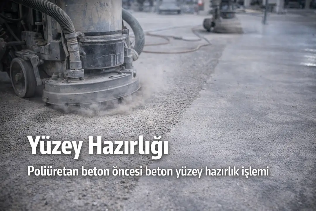 Poliüretan beton öncesi beton yüzey hazırlık işlemi&nbsp;