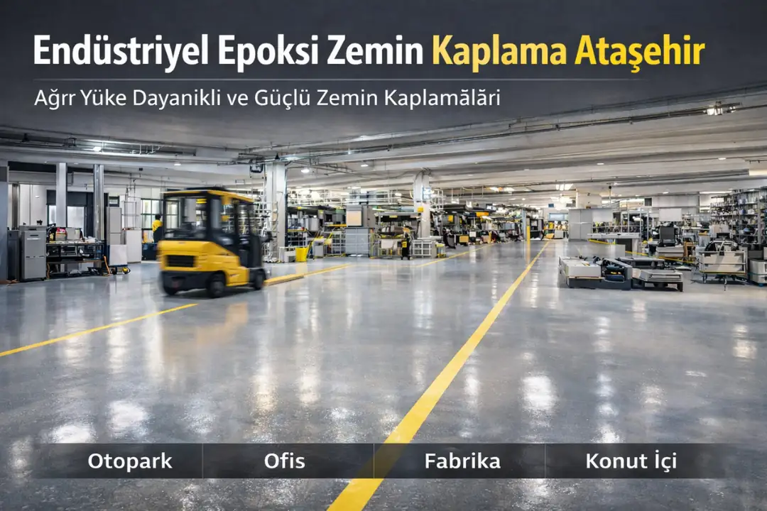 Ataşehir endüstriyel epoksi zemin ağır yüke dayanıklı kaplama