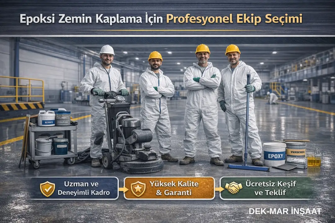 Kocaeli epoksi zemin kaplama profesyonel ekip ve endüstriyel uygulama süreci&nbsp;