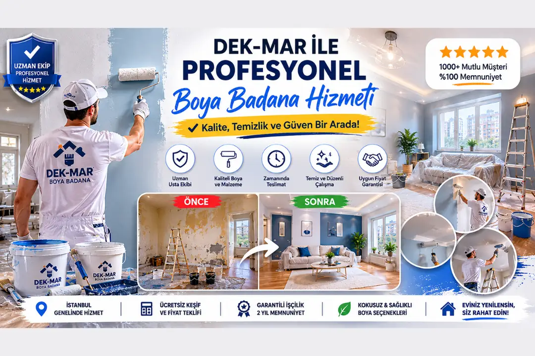 Dek-Mar profesyonel boya badana saha uygulaması
