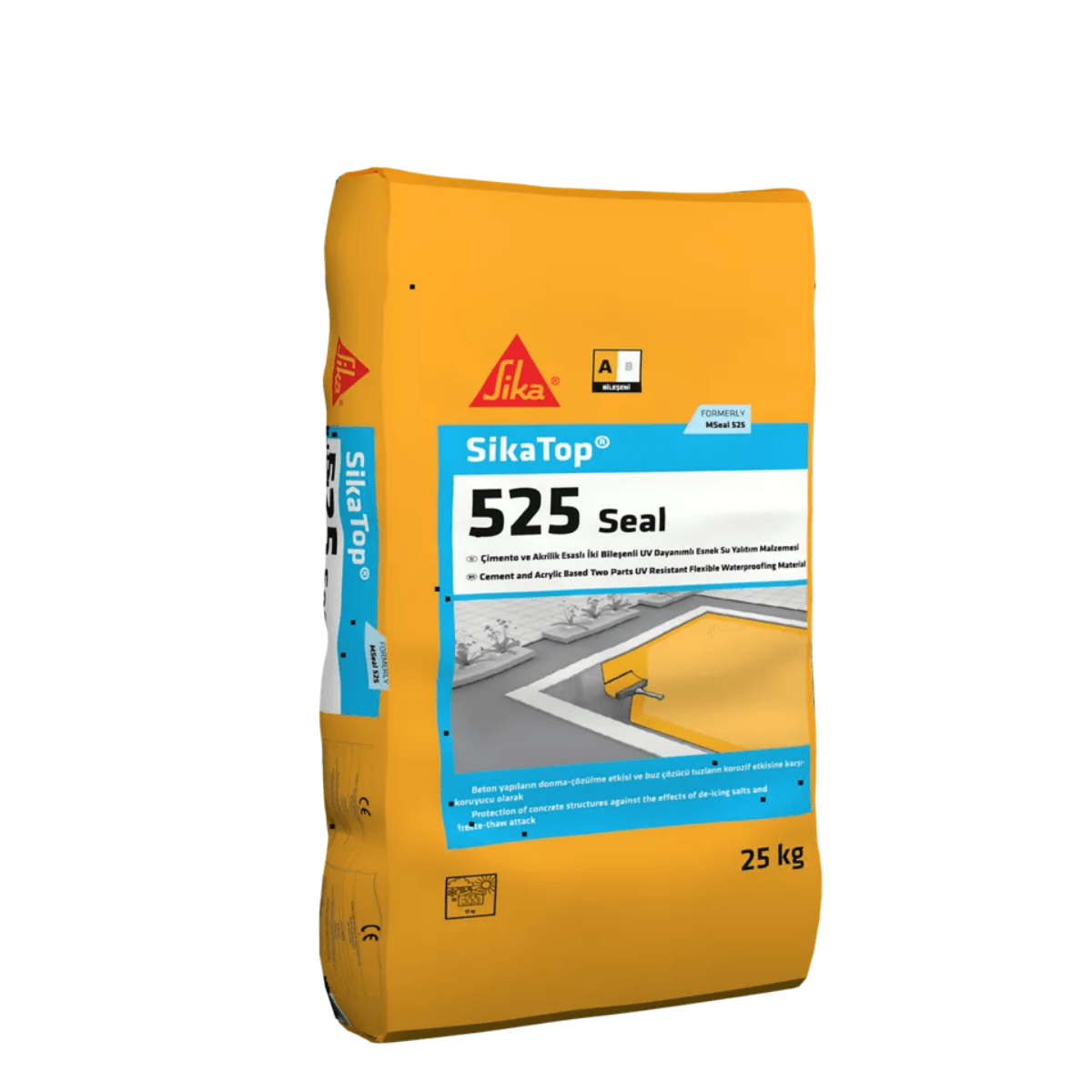 SikaTop®-525 Seal | Çimento ve Akrilik Esaslı İki Bileşenli UV Dayanımlı Esnek Su Yalıtım Malzemesi