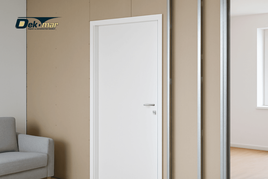 Ev içinde alçıpanla yapılan modern bölme duvar uygulaması, ekonomik ve estetik çözümler sunuyor. 