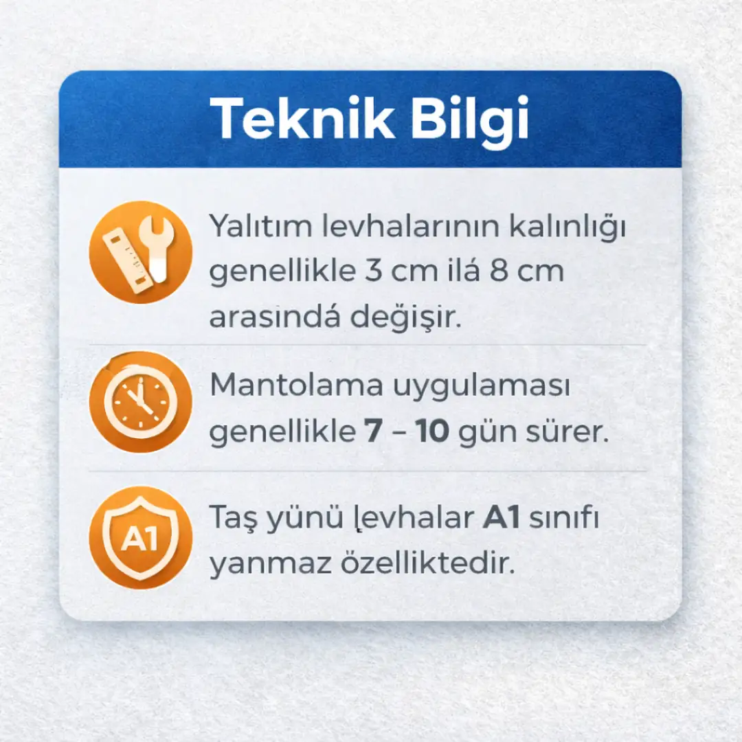 mantolama teknik bilgi eps kalınlık ısı yalıtım sistemi&nbsp;