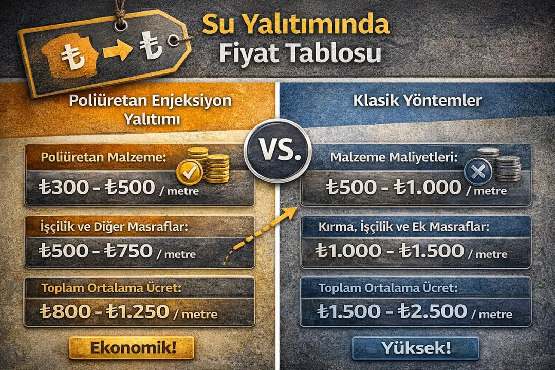 Poliüretan enjeksiyon yalıtımı 2026 fiyatları&nbsp;