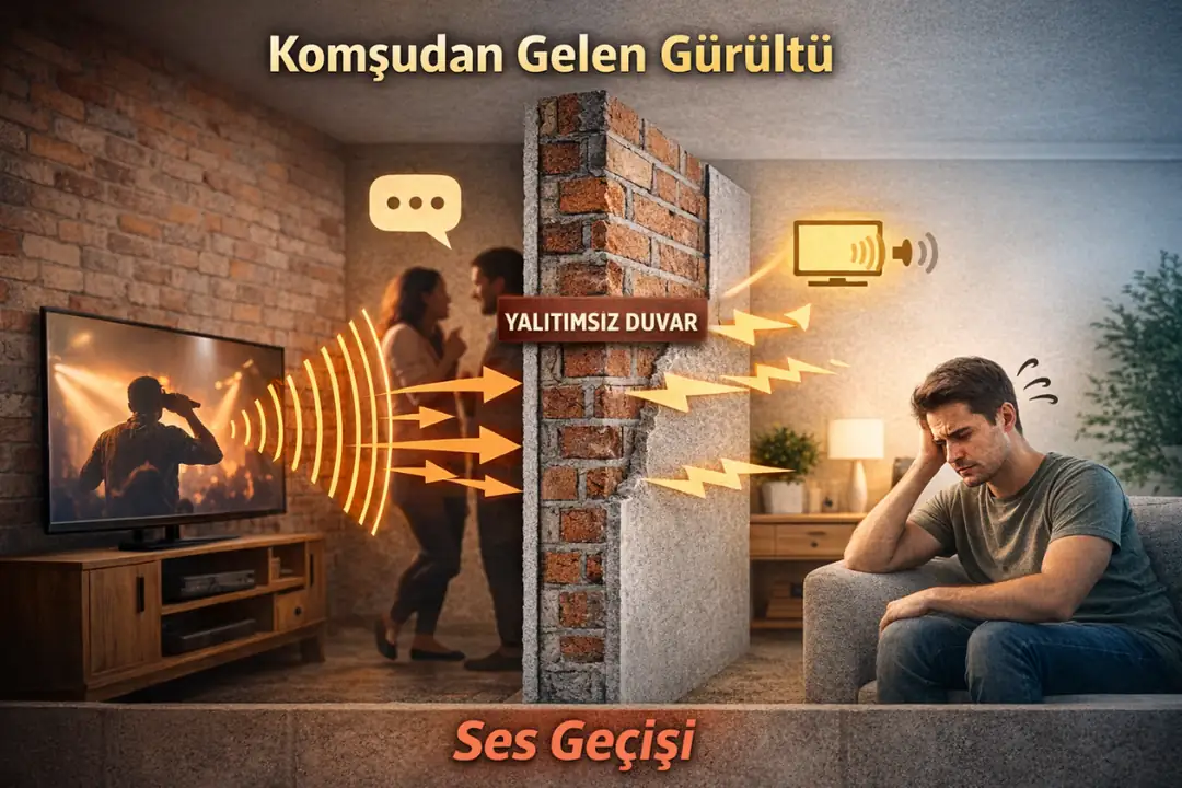 Komşu duvardan gelen konuşma ve televizyon sesleri problemi