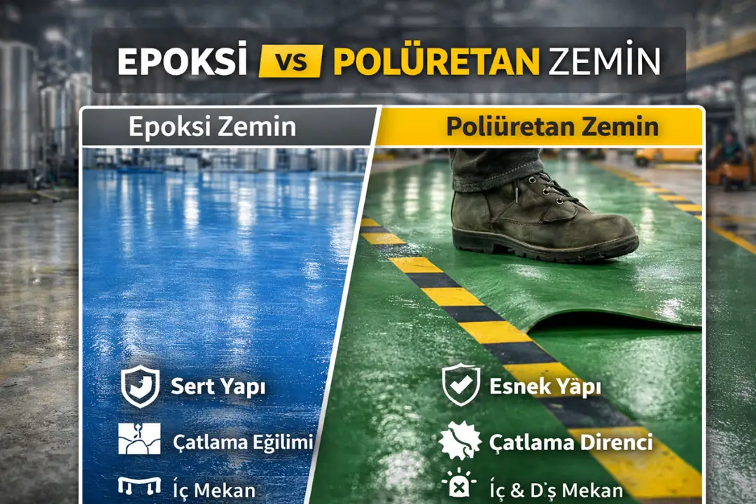Epoksi ve poliüretan zemin boyası arasındaki teknik ve kullanım farkları&nbsp;
