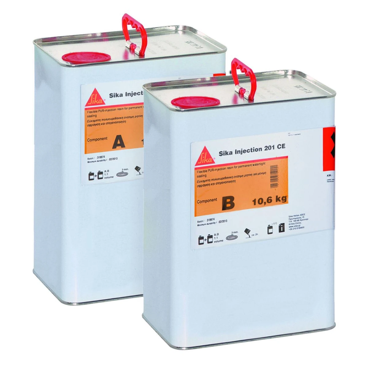 Sika® Injection-201 CE – Kalıcı Su Yalıtımı için Elastik Poliüretan (PUR) Enjeksiyon Reçinesi