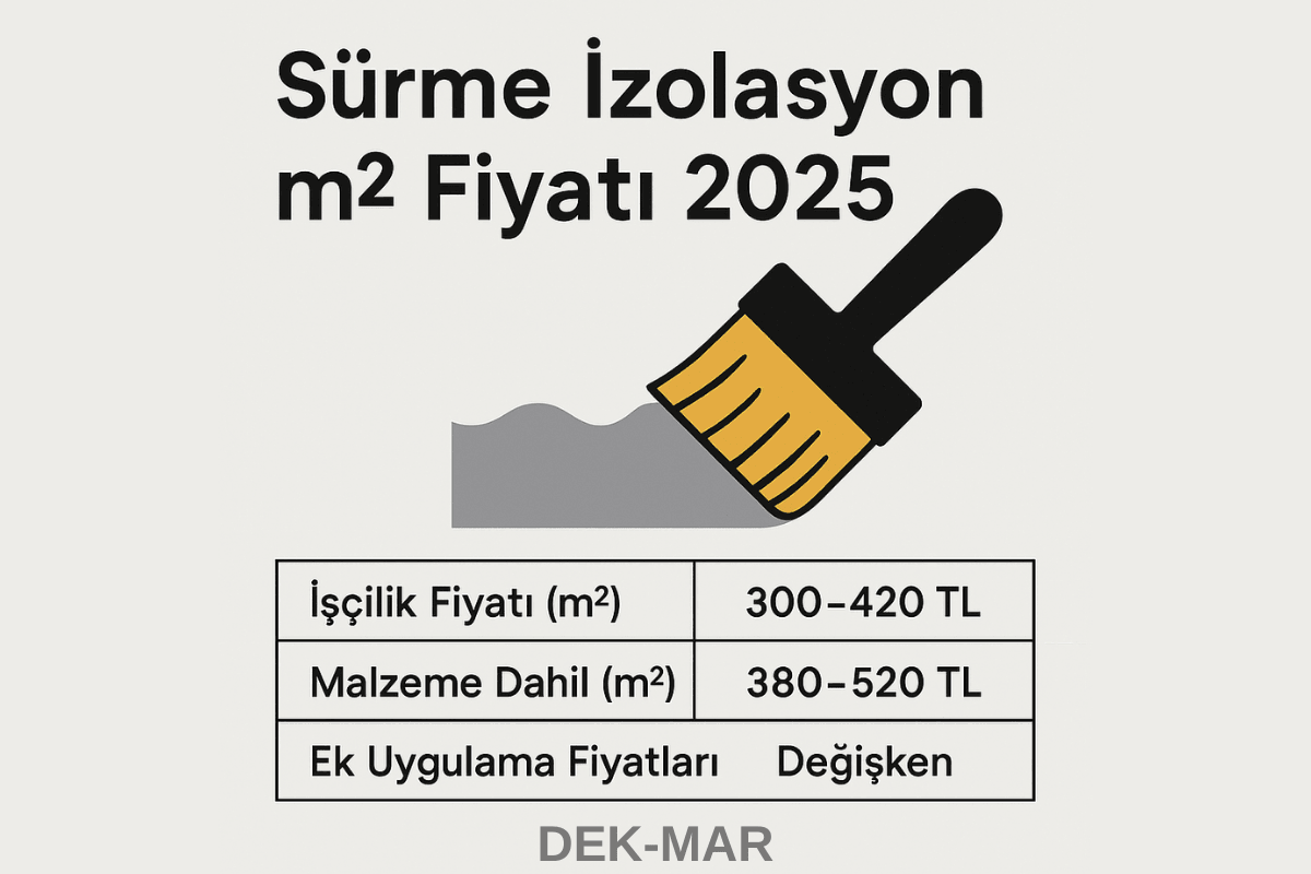 Sürme İzolasyon m2 fiyatı