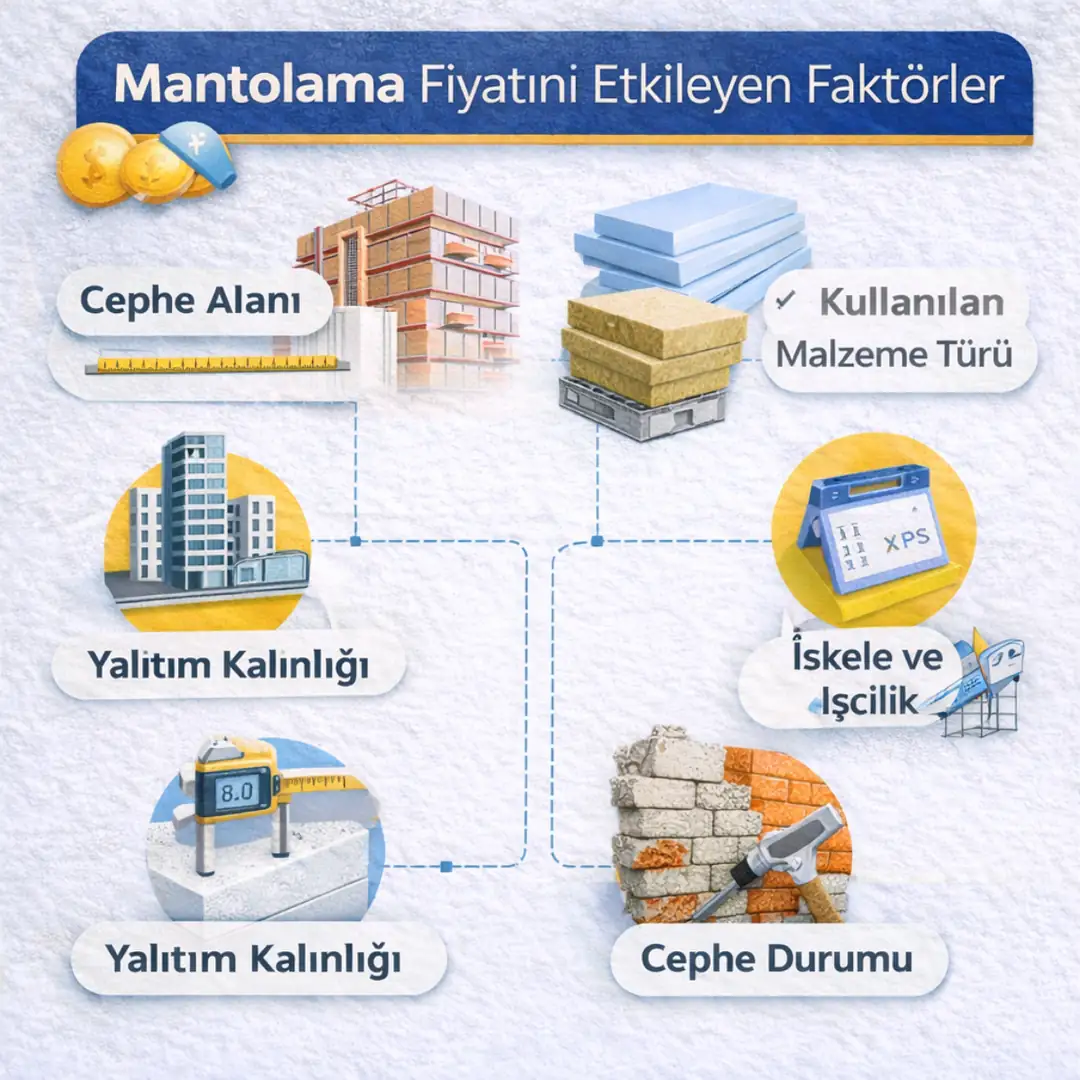 mantolama fiyatını etkileyen faktörler infografik