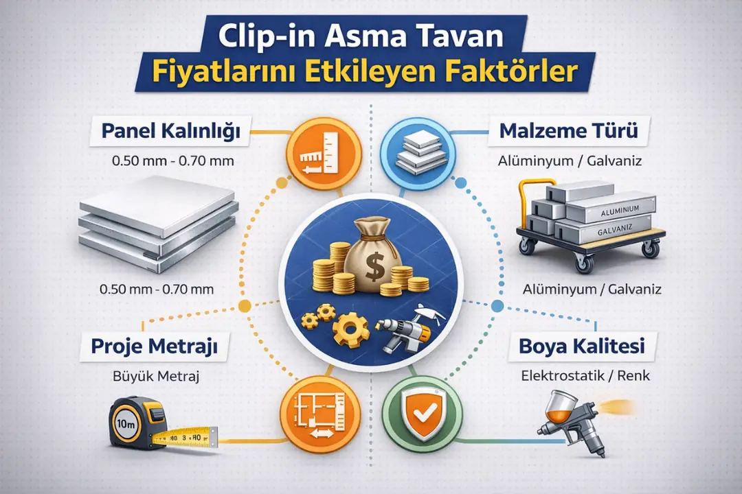 60x60 clip in metal asma tavan fiyatlari 2026 guncel metrekare maliyetleri&nbsp;