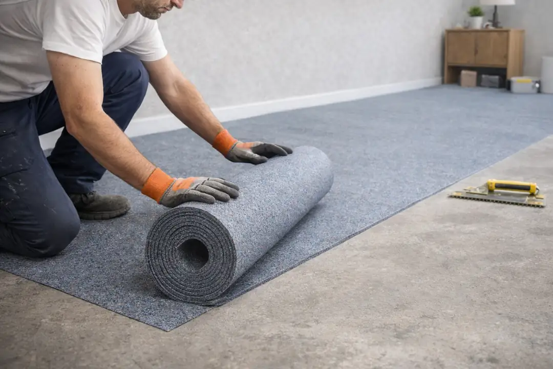 Zemin darbe sesi yalıtımı akustik şilte uygulaması&nbsp;