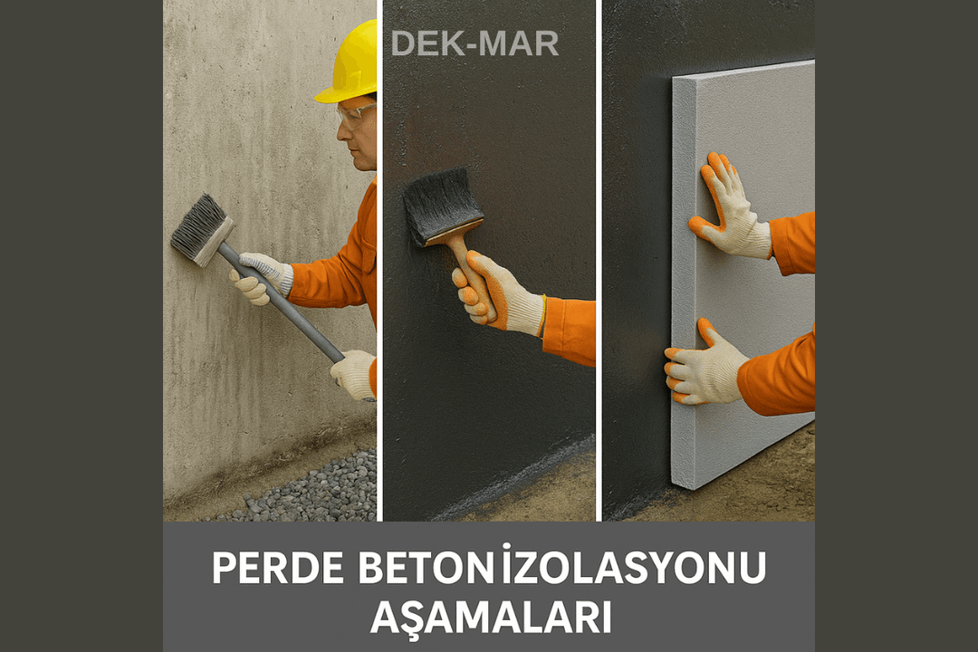 Perde beton izolasyonu aşamaları – yüzey hazırlığı, izolasyon sürme, dolgu 