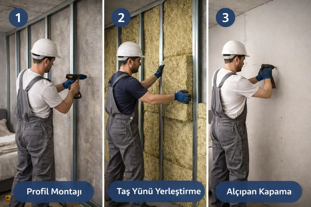 Yatak odası ses yalıtımı uygulama aşamaları adım adım