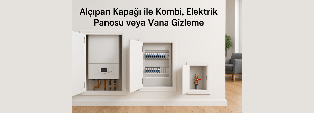 Alçıpan Kapağı ile Kombi ve Panoları Gizleme