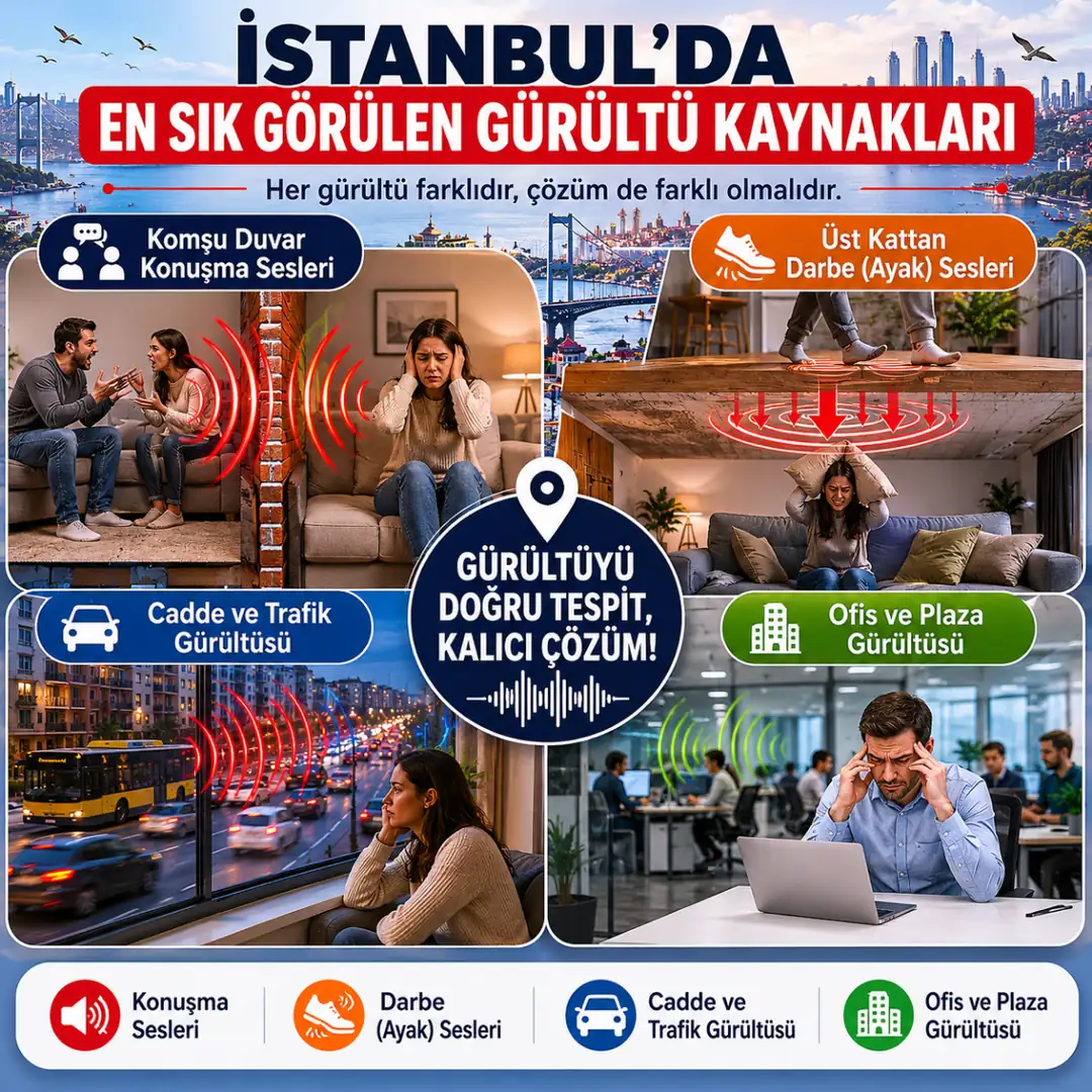 İstanbul'da en sık karşılaşılan ses ve gürültü problemleri