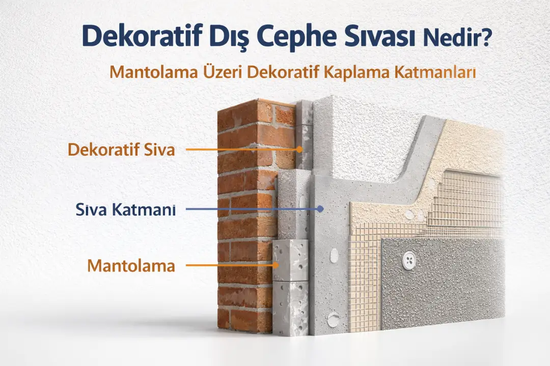 Dekoratif dış cephe sıvası nedir – mantolama üzeri dekoratif kaplama katmanları