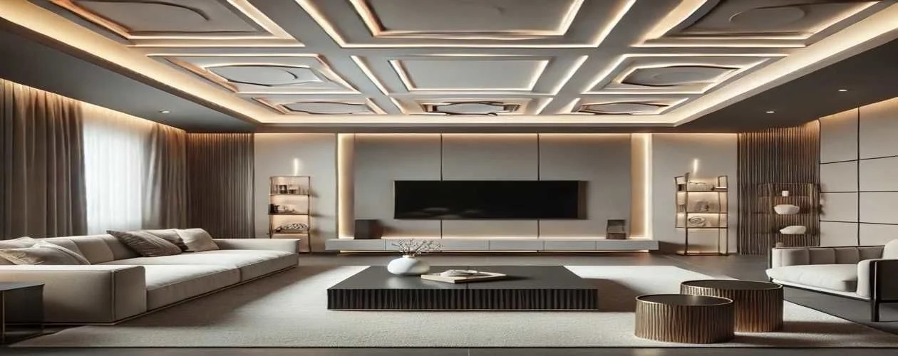 Salon Alçıpan Asma Tavan Modelleri