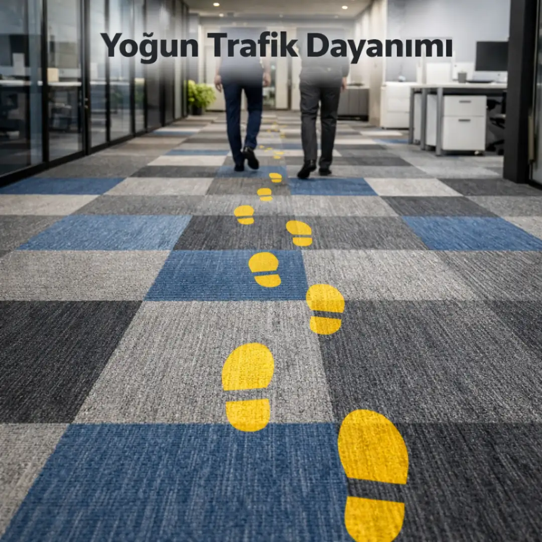 yüksek yaya trafiğine dayanıklı karo halı zemin kaplama&nbsp;