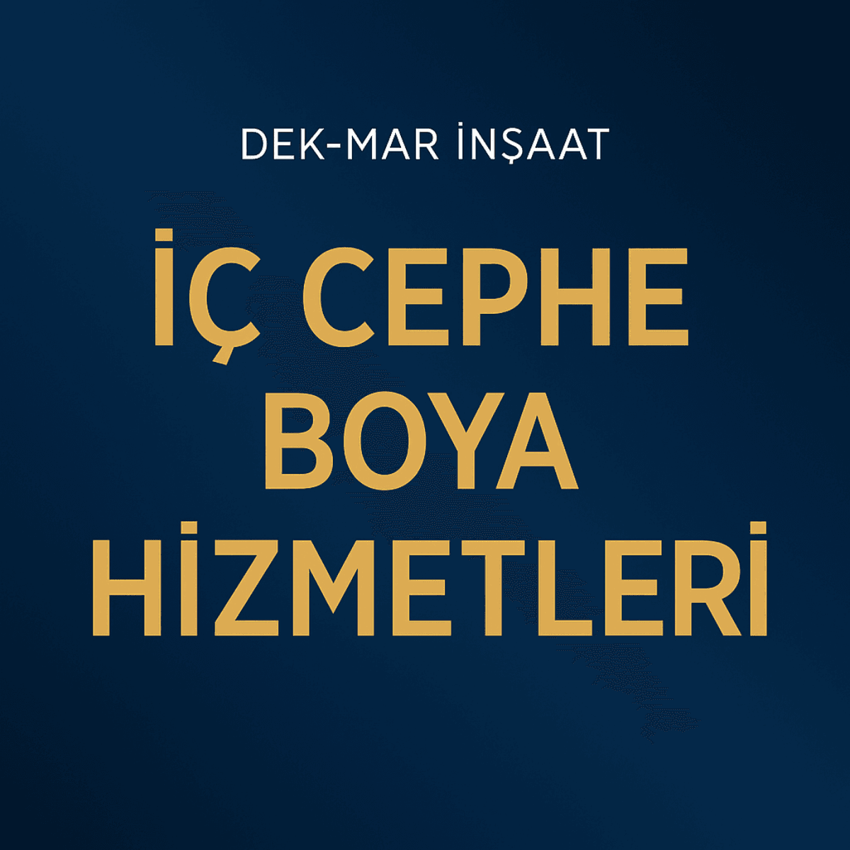 İç Cephe Boya Hizmetleri