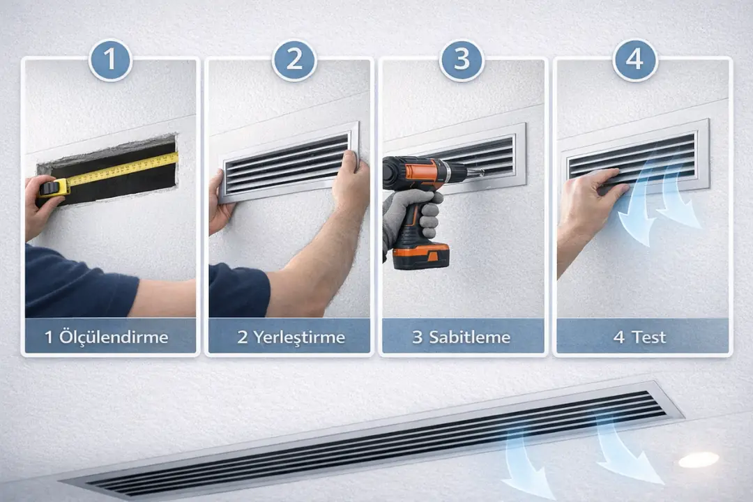 Alüminyum menfez montaj süreci ve uygulama adımları