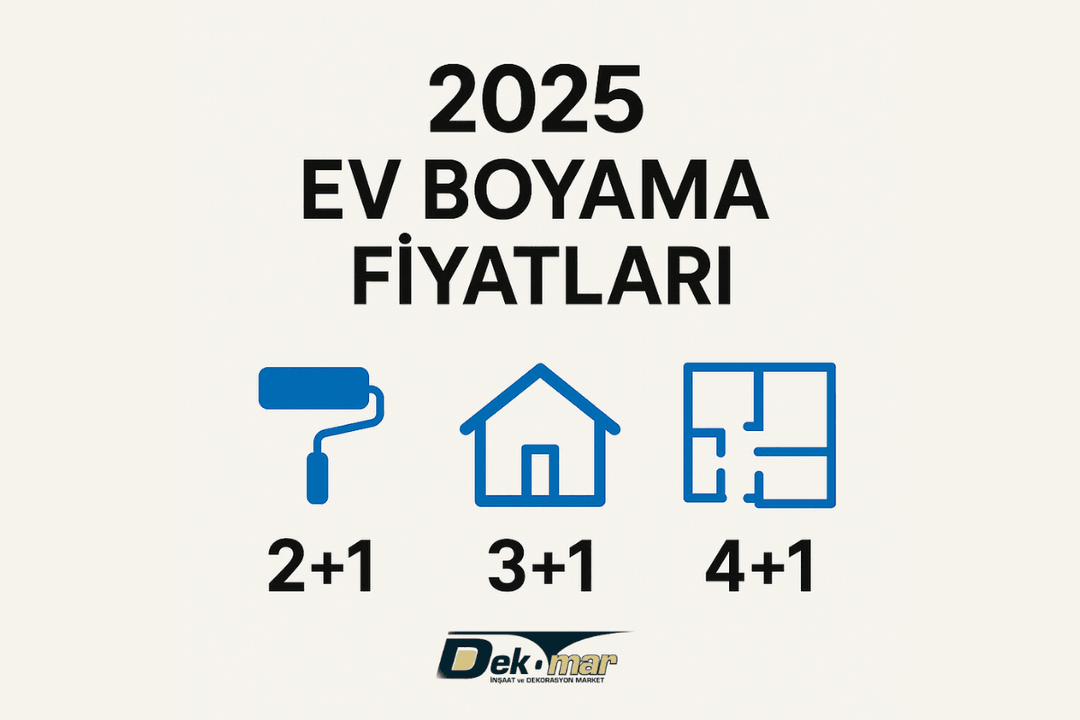 2025 ev boyama fiyatları: 2+1, 3+1, 4+1 daireler için oda tiplerine göre kategori görseli, fiyat bilgisi olmadan. 