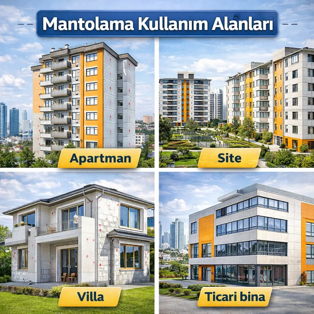 apartman ve site binalarında mantolama uygulaması