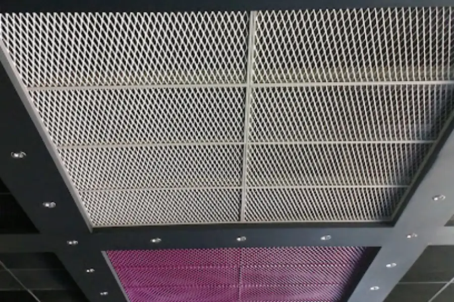mesh metal asma tavan modeli endüstriyel tasarım