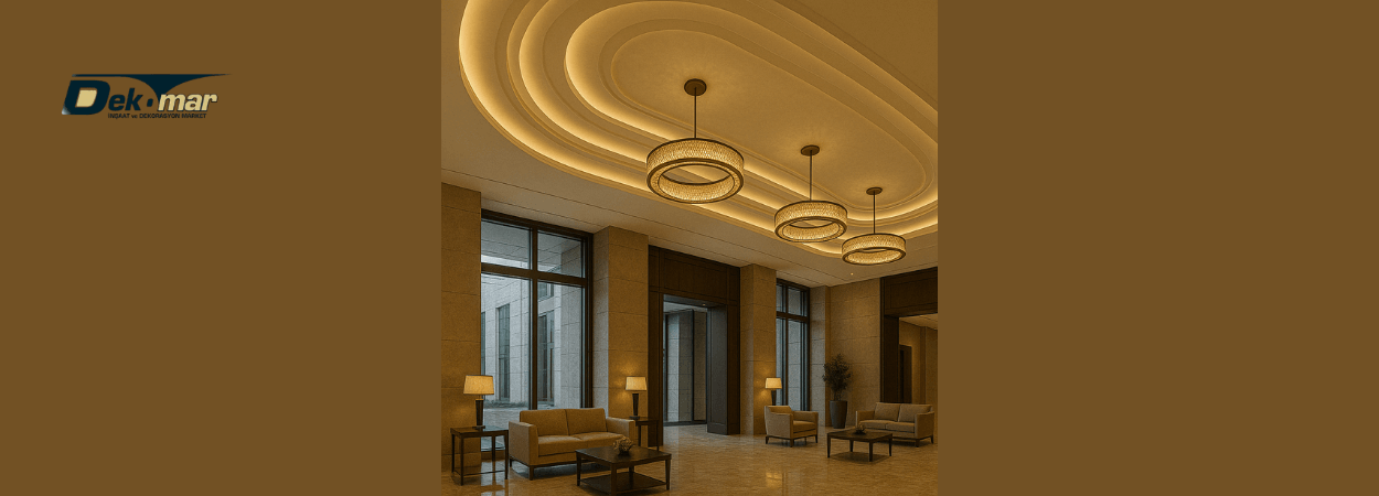 Otel Lobi Asma Tavan Modelleri 