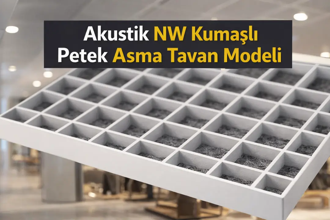NW kumaşlı akustik petek asma tavan sistemi&nbsp;