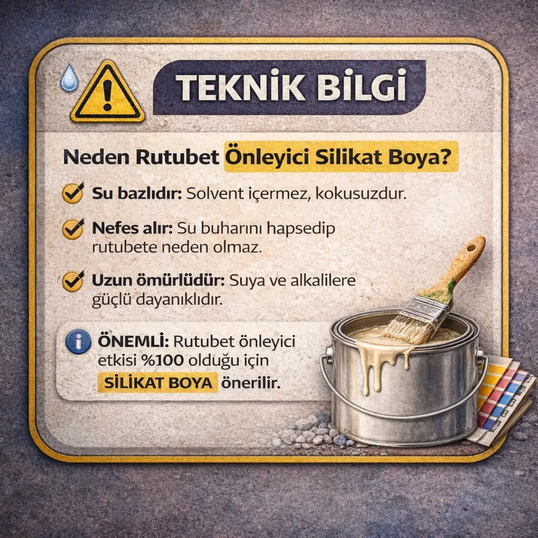 rutubetli duvar boya teknik bilgiler nem oranı uygulama şartları&nbsp;