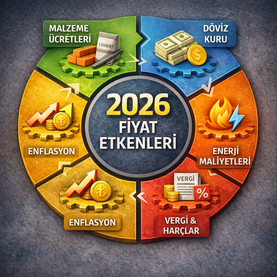 2026 üst kattan gelen ses yalıtımı fiyatını etkileyen faktörler infografik&nbsp;