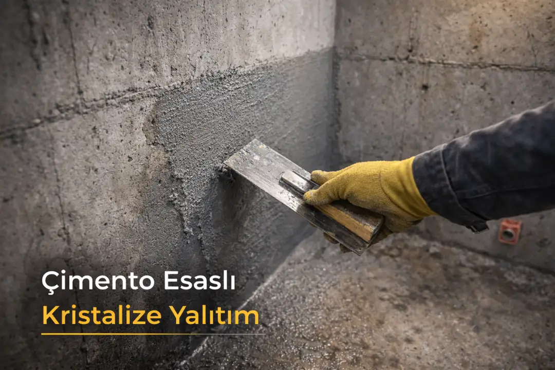 Asansör kuyusu kristalize çimento esaslı su yalıtımı&nbsp;
