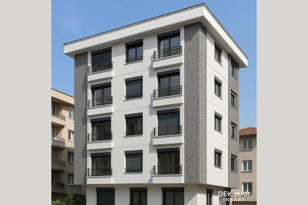 Dek-Mar İnşaat tarafından tamamlanmış Dalmaçyalı köpük mantolama referans projesi.