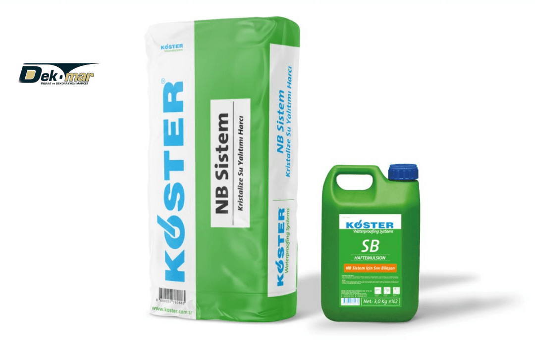 Köster NB Sistem set – 25 kg toz bileşen ve 3 kg sıvı bileşen.