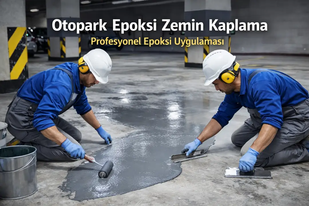 Otopark epoksi zemin kaplama uygulaması, profesyonel epoksi döşeme&nbsp;