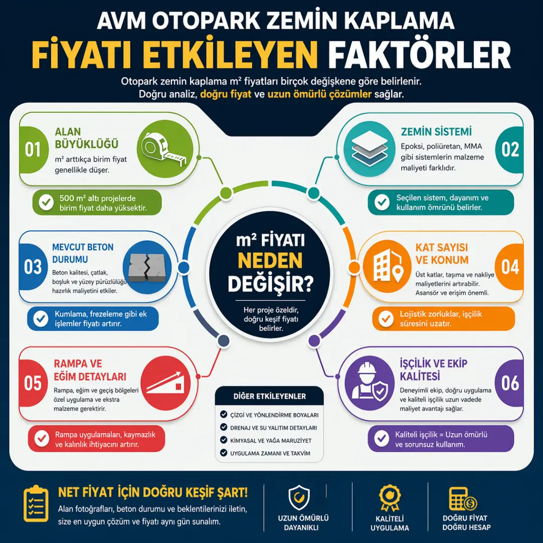 epoksi zemin kaplama fiyatlarını etkileyen faktörler nelerdir&nbsp;