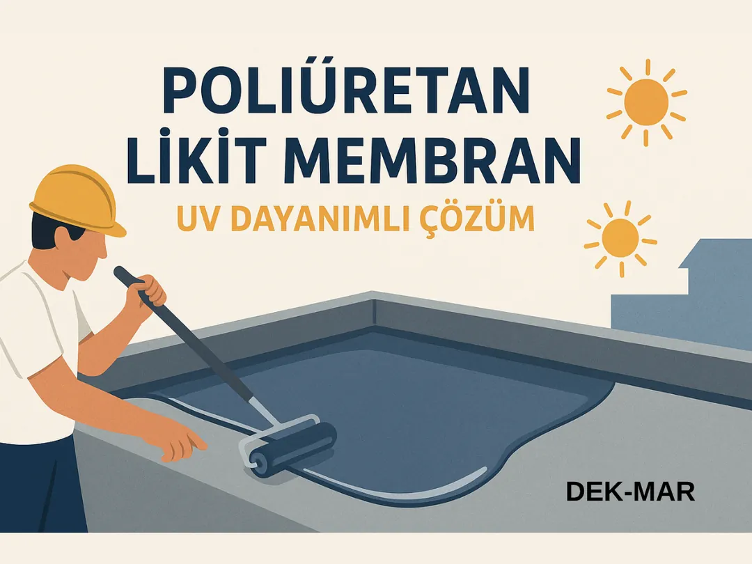 Poliüretan likit membranın UV dayanımlı teras ve çatı uygulaması 