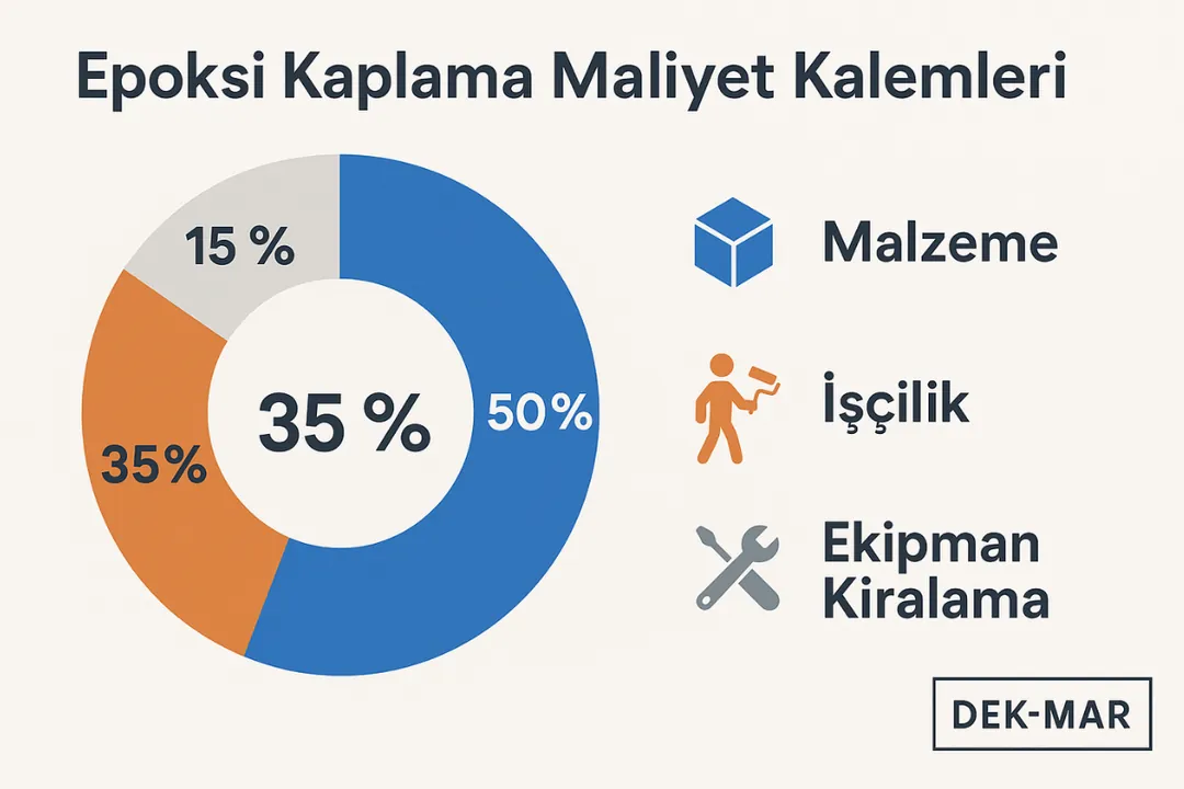 Epoksi kaplama maliyet kalemleri – malzeme, işçilik, ekipman oranları – Dek-Mar